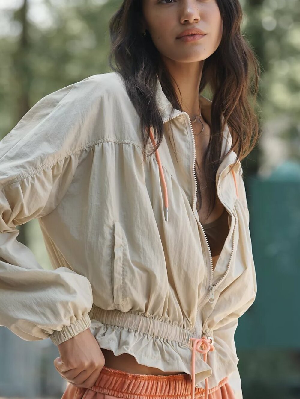 Anthropologie Daily Practice Femme Funnel-Neck Jacket M